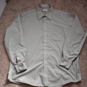 Pierre Cardin Grey/Green Dress Shirt